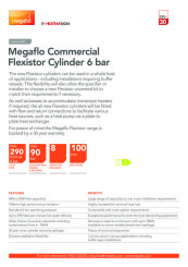 Megaflo Commercial Flexistor Cylinder 6 Bar Data Sheet
