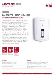 Supreme 150/165/180 Data Sheet